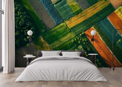 A Spectacular Aerial Perspective: Captivating Drone's Eye View of [Subject] Wall mural